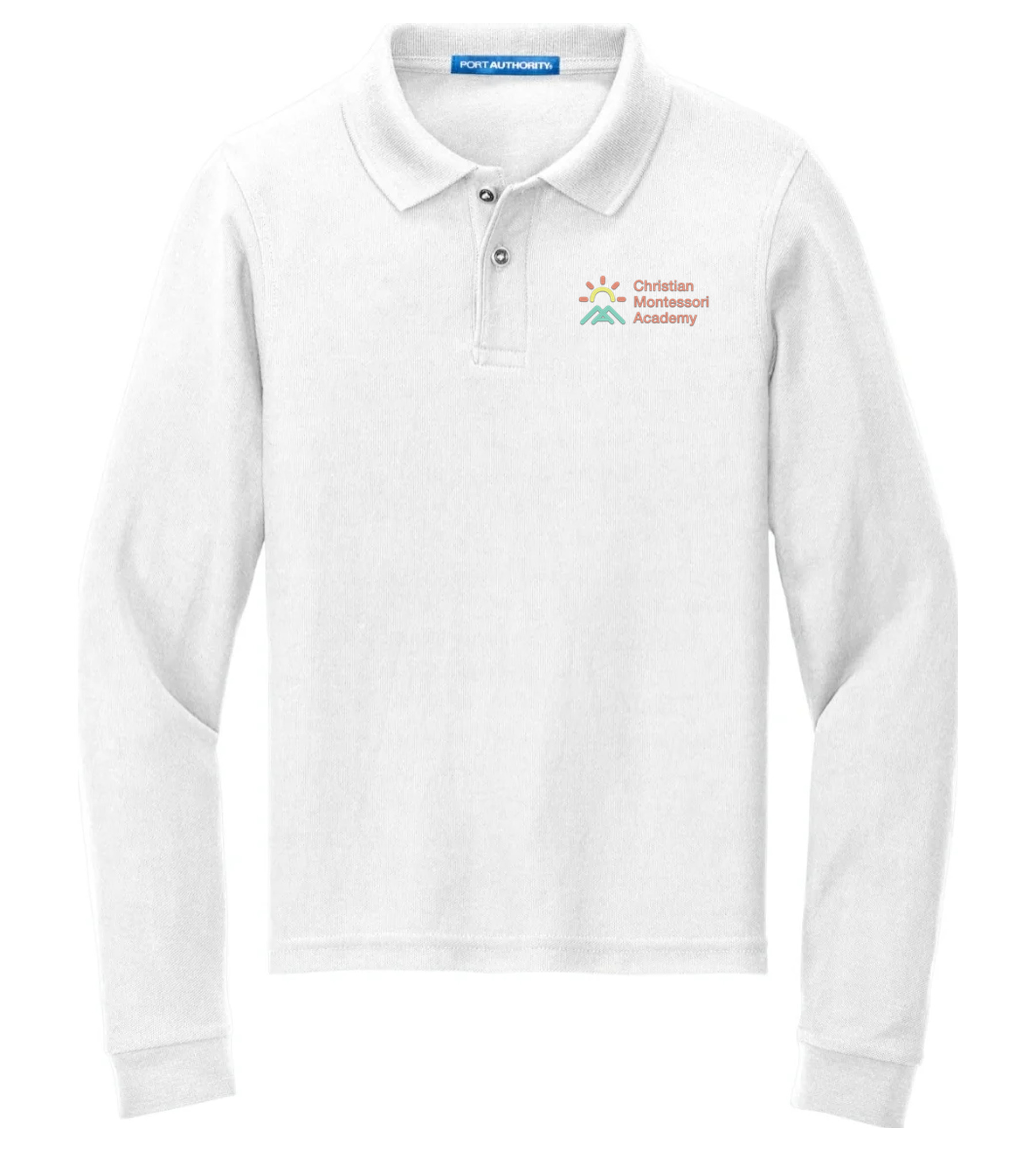 Port Authority Youth Long Sleeve Silk Touch Polo